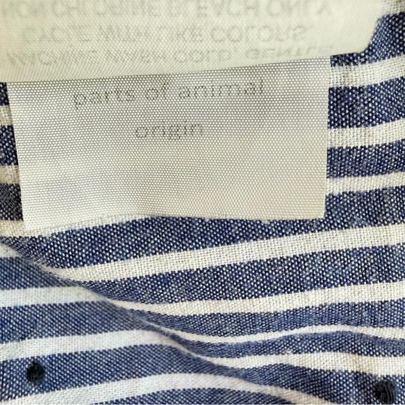 J. Crew pinstripe dot striped pajama bottoms blue white 23717 - Picture 10 of 10